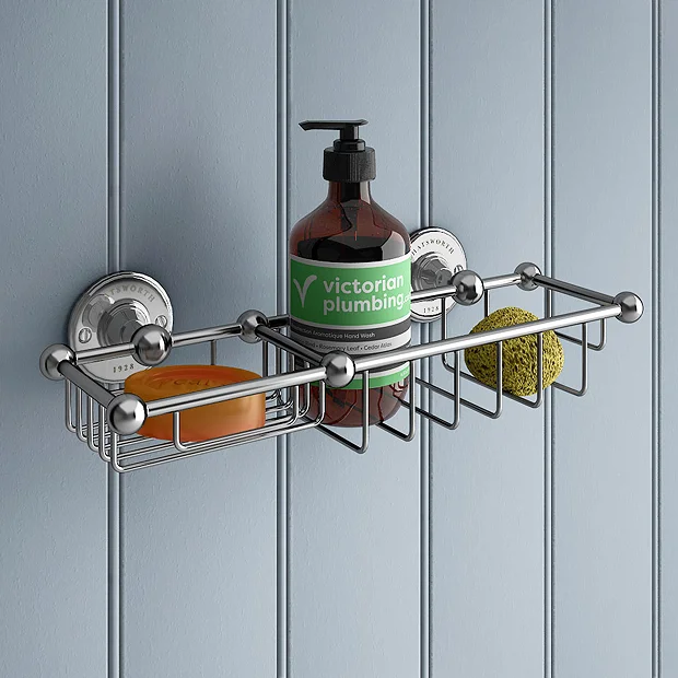 Chatsworth 1928 Traditional Large Soap Basket - Chrome 4 Chatsworth 1928 Traditional Large Soap Basket - Chrome - Image 4