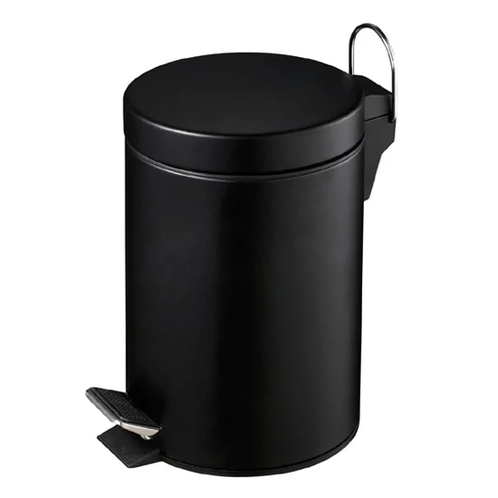 Matt Black 3 Litre Pedal Bin 1 Matt Black 3 Litre Pedal Bin