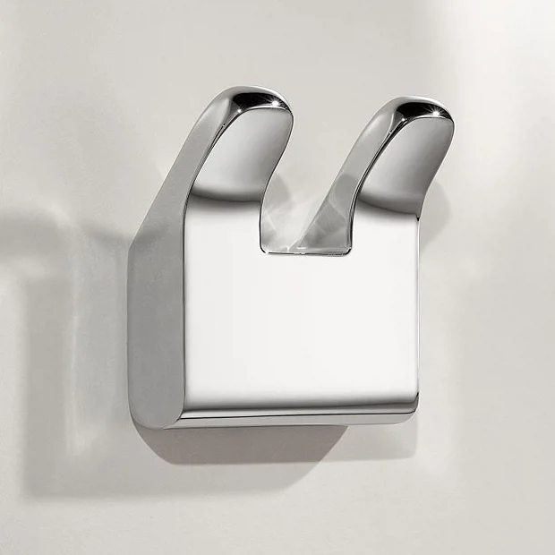 Keuco Moll Double Towel Hook - Chrome 2 Keuco Moll Double Towel Hook - Chrome - Image 2