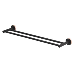 Tiger Urban Double Towel Rail - Black