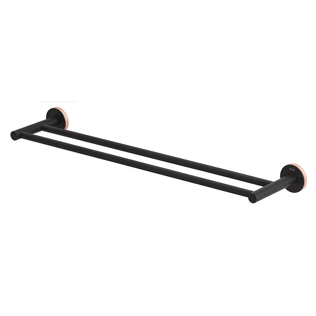 Tiger Urban Double Towel Rail - Black 1 Tiger Urban Double Towel Rail - Black
