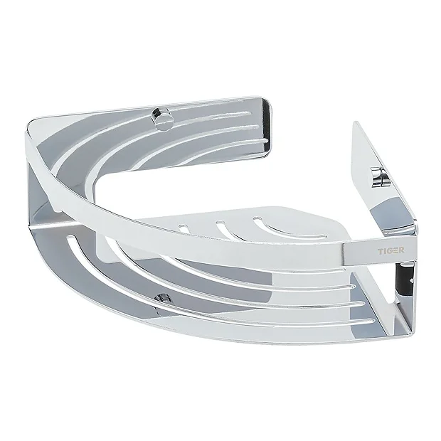 Tiger Caddy Small Corner Shower Basket - Chrome 4 Tiger Caddy Small Corner Shower Basket - Chrome - Image 4
