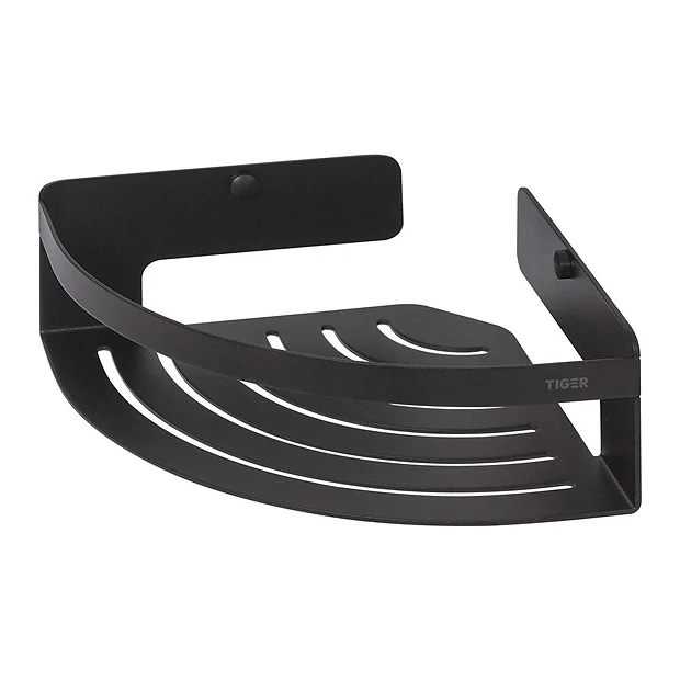 Tiger Caddy Small Corner Shower Basket - Black 4 Tiger Caddy Small Corner Shower Basket - Black - Image 4