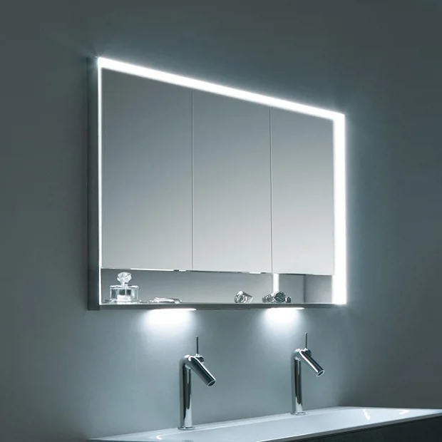 Keuco Royal Lumos 1200mm Semi-Recessed LED Illuminated Mirror Cabinet 2 Keuco Royal Lumos 1200mm Semi-Recessed LED Illuminated Mirror Cabinet - Image 2