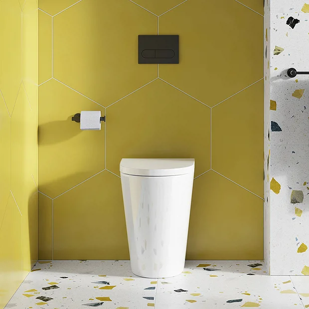 Britton Bathrooms Sphere Tall Rimless Back To Wall Pan + Soft Close Seat 5 Britton Bathrooms Sphere Tall Rimless Back To Wall Pan + Soft Close Seat - Image 5