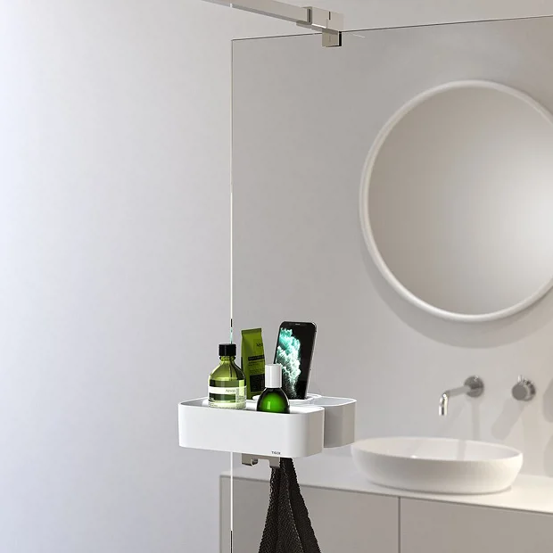 Tiger 2-Store Clip-on Shower Basket - White 6 Tiger 2-Store Clip-on Shower Basket - White - Image 6