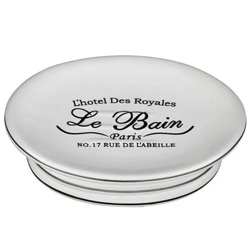 'Le Bain' White Ceramic Soap Dish 1 'Le Bain' White Ceramic Soap Dish