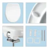 Bemis Venezia Soft Close Toilet Seat With Adjustable Chrome Hinges