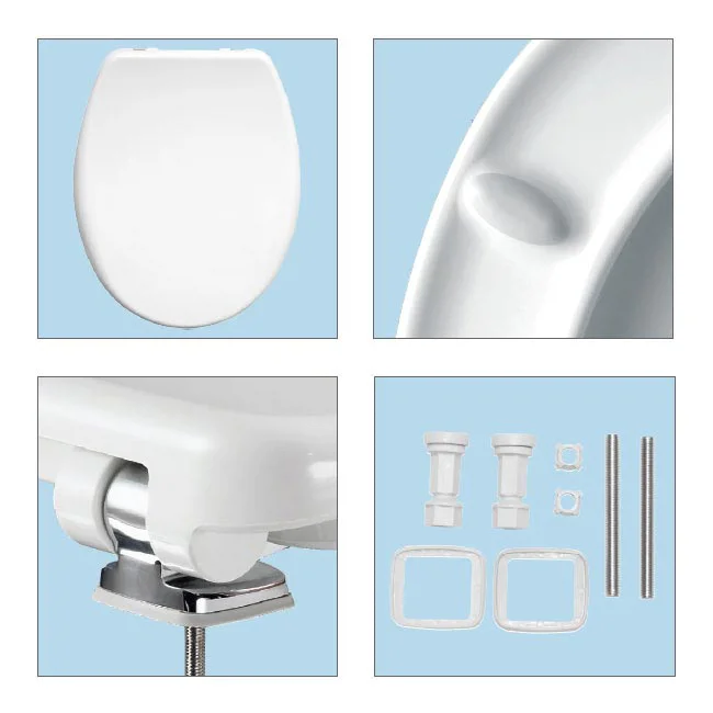 Bemis Venezia Soft Close Toilet Seat With Adjustable Chrome Hinges 1 Bemis Venezia Soft Close Toilet Seat With Adjustable Chrome Hinges