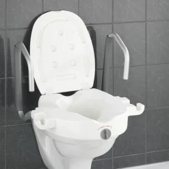 Wenko Raised Toilet Seat With Secura Support
