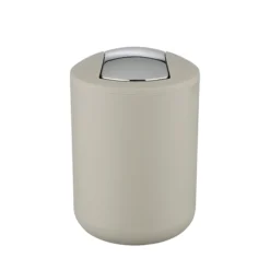 Wenko Brasil Taupe Swing Cover Bin