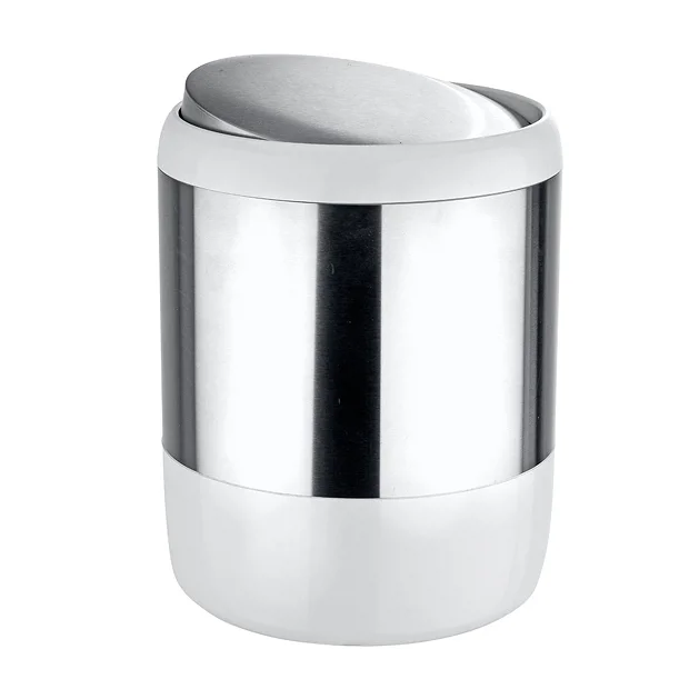 Wenko Loft Stainless Steel And Plastic Swing Cover Bin 3 Wenko Loft Stainless Steel And Plastic Swing Cover Bin - Image 3