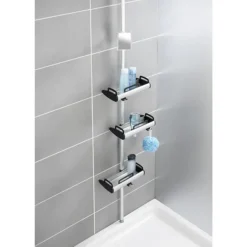 Wenko Line Telescopic 3-Tier Corner Shelf Storage 8 Wenko Line Telescopic 3-Tier Corner Shelf Storage -Bathroom Products Shop 22828100 d1n