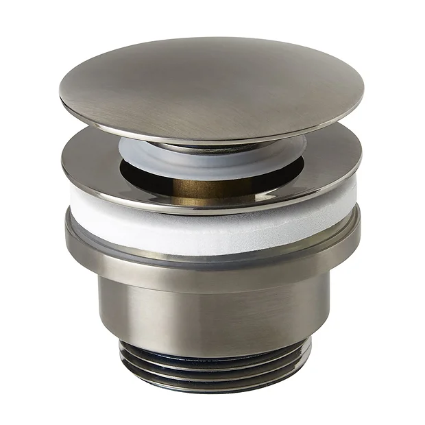 JTP Vos Brushed Black Universal Slotted/Unslotted Click Clack Basin Waste 1 JTP Vos Brushed Black Universal Slotted/Unslotted Click Clack Basin Waste