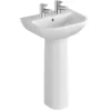 VitrA - S20 Model 4 Piece Suite - Closed Back CC Toilet & 60cm Basin - 1 Or 2 Tap Holes