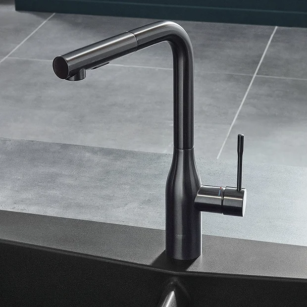 Grohe Essence Kitchen Sink Mixer - Brushed Hard Graphite 4 Grohe Essence Kitchen Sink Mixer - Brushed Hard Graphite - Image 4