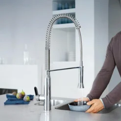 Grohe K7 Kitchen Sink Mixer With Professional Spray - Chrome -Bathroom Products Shop 32950000 d2