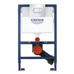 Grohe Solido 0.82m 3 In 1 Set Low Noise Support Frame For Wall Hung WC With Arena Flush Plate -Bathroom Products Shop 39843000 d1