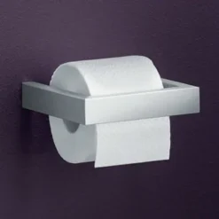 Zack Linea Wall Mounted Toilet Roll Holder - Stainless Steel