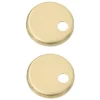 Alaska Brushed Brass Hinge Cover Set