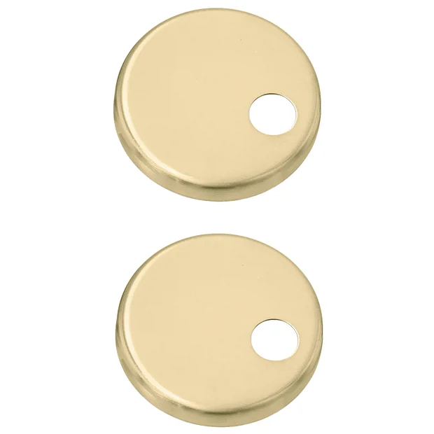 Alaska Brushed Brass Hinge Cover Set 1 Alaska Brushed Brass Hinge Cover Set