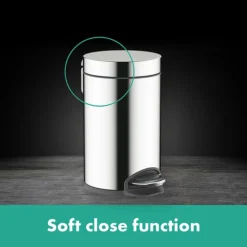 Hansgrohe AddStoris Chrome 3 Litre Pedal Bin -Bathroom Products Shop 41775000 l3
