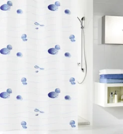 Kleine Wolke - Miami Polyester Shower Curtain - W1800 X H2000 - Blue