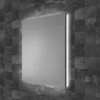 HIB Atrium 50 Semi-Recessed LED Aluminium Mirror Cabinet