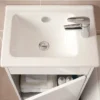 VitrA - S50 Square Compact Semi-Recessed Basin - 1 Tap Hole