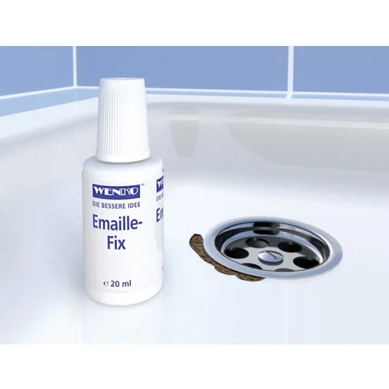 Wenko - Enamel-Fix Repair Solution 20 Ml - White 2 Wenko - Enamel-Fix Repair Solution 20 Ml - White - Image 2