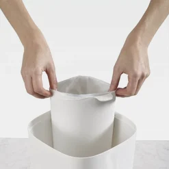 Joseph Joseph Split Bathroom Waste Separation Bin - White/Grey -Bathroom Products Shop 70514 d3