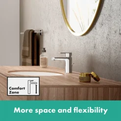 Hansgrohe Vernis Blend Single Lever Basin Mixer 100 With Pop-up Waste -Bathroom Products Shop 71559000ai2