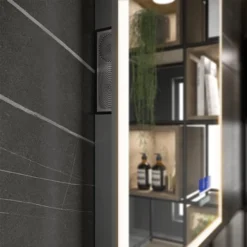 HIB Globe Plus 80 Bluetooth LED Illuminated Mirror -Bathroom Products Shop 78721000 d2