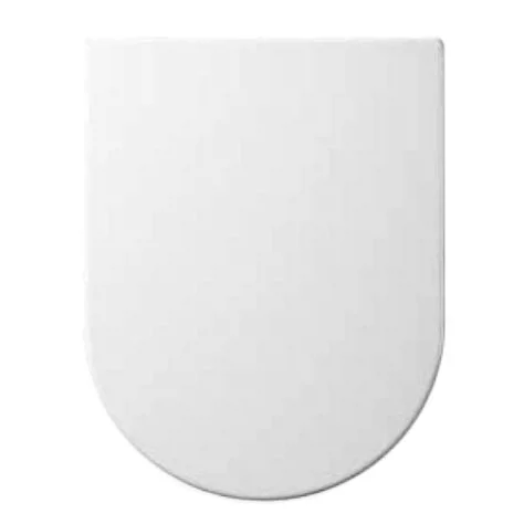 Euroshowers ONE Seat Long Elongated D-Shape Soft Close Toilet Seat - White 2 Euroshowers ONE Seat Long Elongated D-Shape Soft Close Toilet Seat - White - Image 2