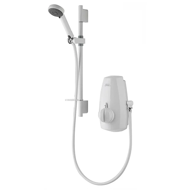 Aqualisa - Aquastream Thermo Power Shower With Adjustable Head - White 2 Aqualisa - Aquastream Thermo Power Shower With Adjustable Head - White - Image 2