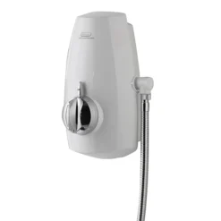 Aqualisa - Aquastream Thermo Power Shower With Adjustable Head - White/Chrome -Bathroom Products Shop 813.40.21 d1