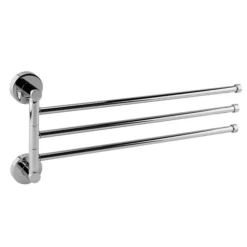 Orion Adjustable Triple Towel Rail - Chrome