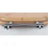 Euroshowers Beech MDF Toilet Seat With Chrome Bar Hinges