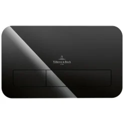 Villeroy & Boch Villeroy And Boch ViConnect Glass Glossy Black Dual Flush Plate 5 Villeroy & Boch Villeroy And Boch ViConnect Glass Glossy Black Dual Flush Plate -Bathroom Products Shop 922400rb d1