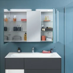 Villeroy & Boch Villeroy And Boch H746 X W1207mm My View One LED Illuminated Mirror Cabinet 6 Villeroy & Boch Villeroy And Boch H746 X W1207mm My View One LED Illuminated Mirror Cabinet -Bathroom Products Shop a441g300 d1