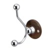 Burlington Double Robe Hook - Walnut