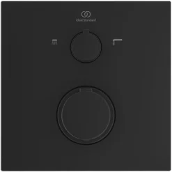 Ideal Standard Silk Black Ceratherm C100 Built-In Thermostatic 2 Outlet Bath Shower Mixer -Bathroom Products Shop a7522xg d1