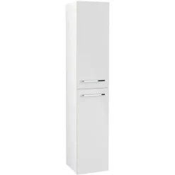 Villeroy & Boch Villeroy And Boch Avento Crystal White Wall Hung Tall Cabinet