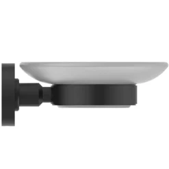 Ideal Standard Silk Black IOM Wall Mounted Soap Dish & Holder -Bathroom Products Shop a9122xg d1