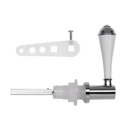 Croydex Classic White/Chrome Cistern Lever