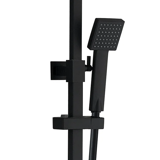 Arezzo Modern Square Thermostatic Shower (300 X 300mm Head - Matt Black) 3 Arezzo Modern Square Thermostatic Shower (300 X 300mm Head - Matt Black) - Image 3