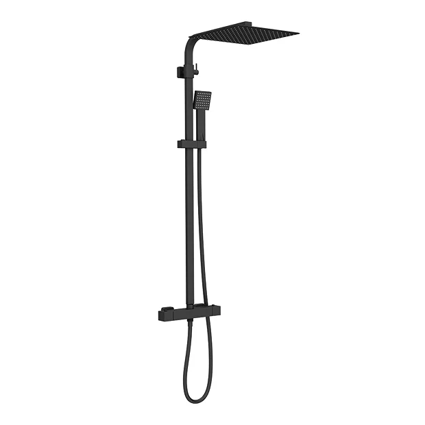 Arezzo Modern Square Thermostatic Shower (300 X 300mm Head - Matt Black) 2 Arezzo Modern Square Thermostatic Shower (300 X 300mm Head - Matt Black) - Image 2