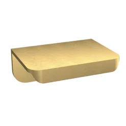 Arezzo Matt Blue Mirrored Wall Hung Tall Storage Cabinet With Brushed Brass Handles -Bathroom Products Shop arz763bb d1