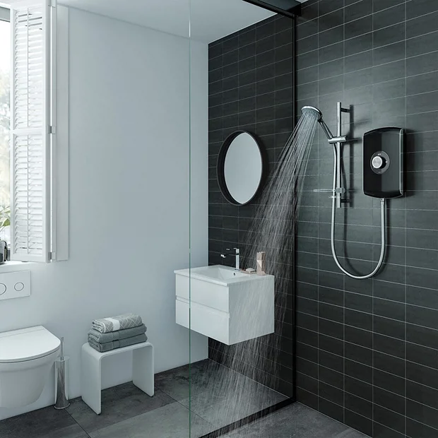 Triton Amore 9.5kW Electric Shower - Gloss Black 3 Triton Amore 9.5kW Electric Shower - Gloss Black - Image 3
