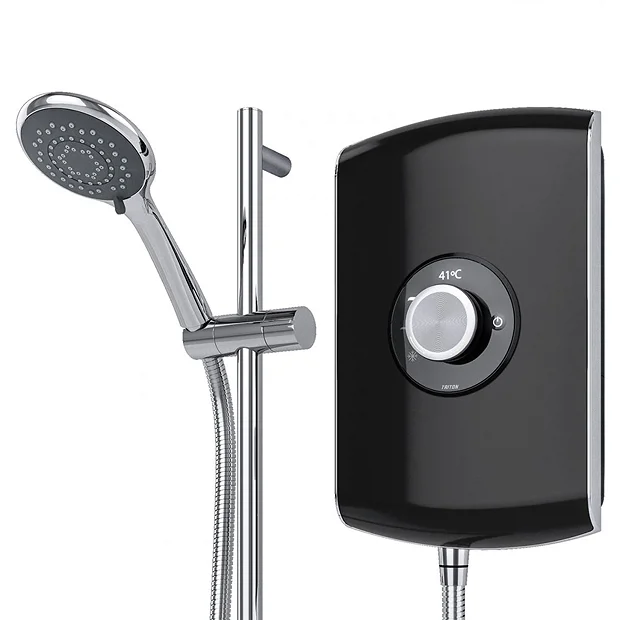 Triton Amore 9.5kW Electric Shower - Gloss Black 1 Triton Amore 9.5kW Electric Shower - Gloss Black